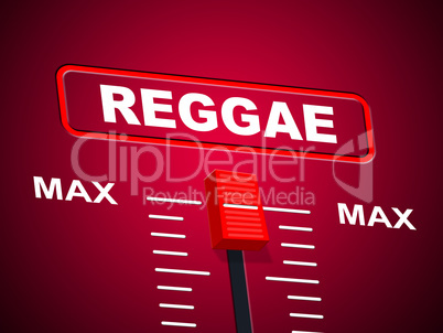 Reggae Music Represents Sound Track And Ceiling