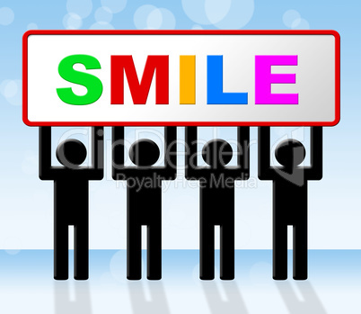 Smile Joy Represents Happiness Emotions And Happy