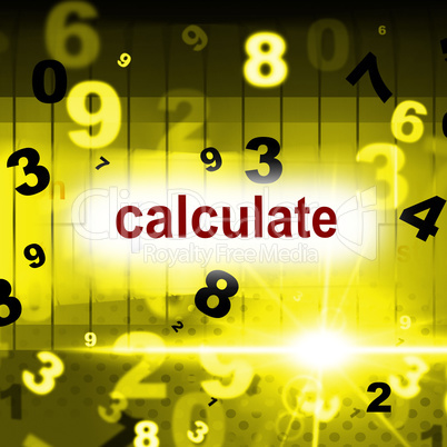 Calculate Counting Shows One Two Three And Calculation