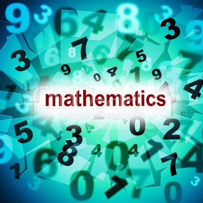Mathematics Counting Shows One Two Three And Tutoring