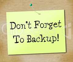 Backup Data Shows File Transfer And Archives