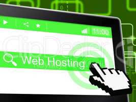 Web Hosting Means Server Webhost And Www