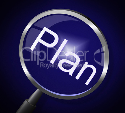 Plan Magnifier Means Recipe Research And Strategy