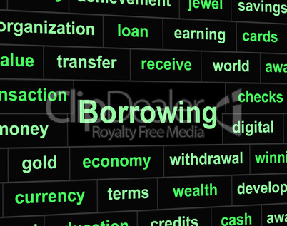 Borrow Debt Shows Arrears Finance And Liability