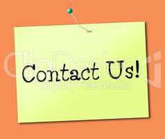 Contact Us Indicates Call Now And Chatting