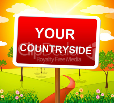 Your Countryside Indicates Landscape Owned And Picturesque
