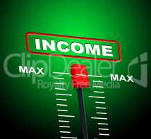 Max Income Represents Upper Limit And Revenues