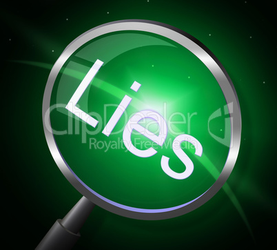 Lies Magnifier Represents No Lying And Correct