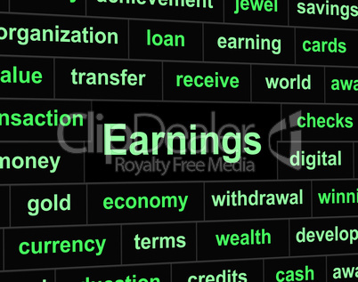Revenue Earnings Means Wages Revenues And Salary