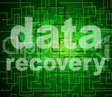 Data Recovery Represents Getting Back And Bytes