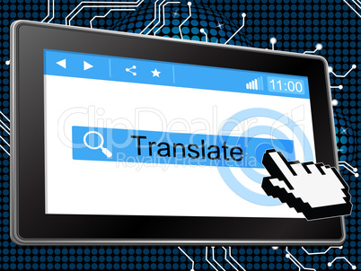 Online Translate Means World Wide Web And Language
