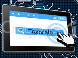 Online Translate Means World Wide Web And Language