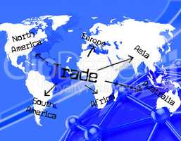 Worldwide Trade Represents Globalisation Buying And E-Commerce