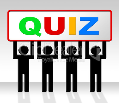 Exam Quiz Indicates Questions And Answers And Examination