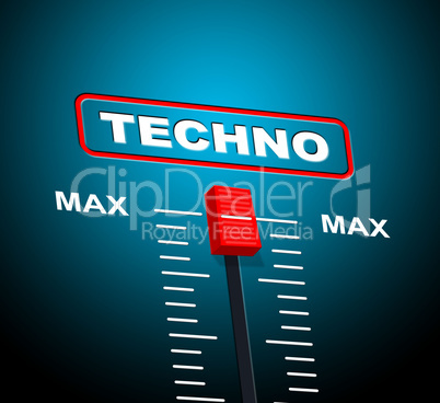 Techno Music Indicates Sound Track And Celebration