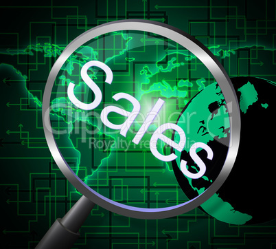 Sales Magnifier Means Promotion Sell And Magnify