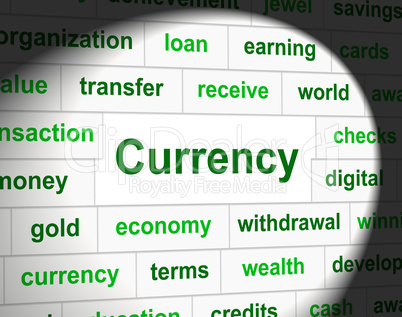 Currency Forex Represents Exchange Rate And Fx