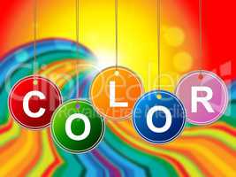 Colorful Color Means Paint Colors And Colour