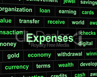 Costs Expenses Shows Bookkeeping Paying And Balance