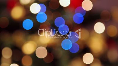 Defocused Christmas lights