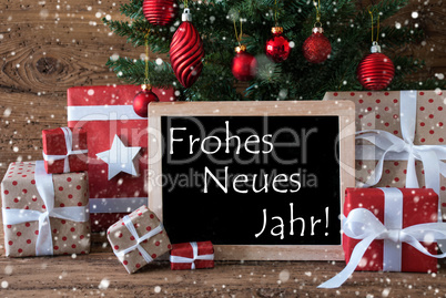 Colorful Christmas Tree With Snowflakes, Neues Jahr Means New Ye