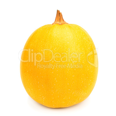 ripe pumpkin isolated on white background