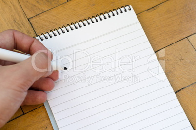 White notepad