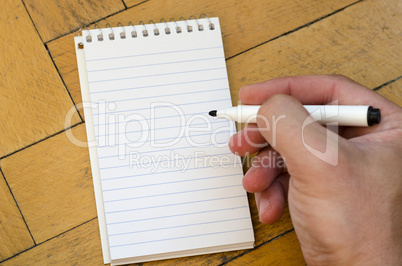 White notepad