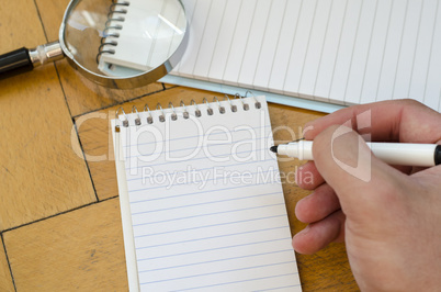 White notepad