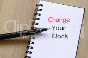 Change your clock text concept on notebook