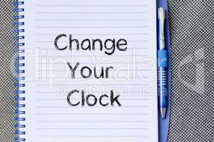 Change your clock text concept on notebook