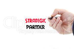 Strategic partner text concept