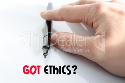 Got ethics text concept