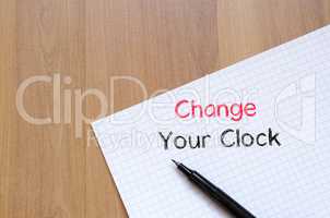 Change your clock text concept on notebook