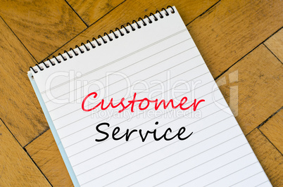 Customer service text concept