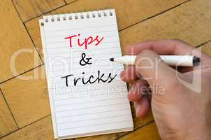 Tips&tricks text concept