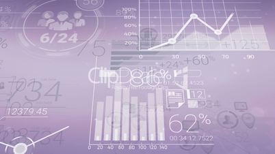 Clear Corporate Background With Abstract Elements Of Infographics
