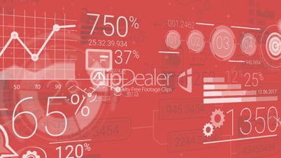 Clear Corporate Background With Abstract Elements Of Infographics