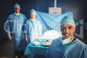 Portrait of a surgeons in operation room