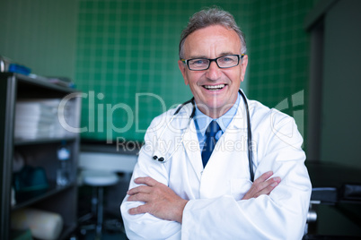 Portrait of doctor standing with arms crossed Portrait of doctor standing with arms crossed