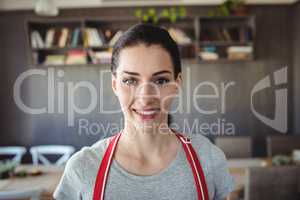 Portrait of female baker smiling