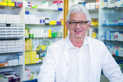 Pharmacist in lab coat