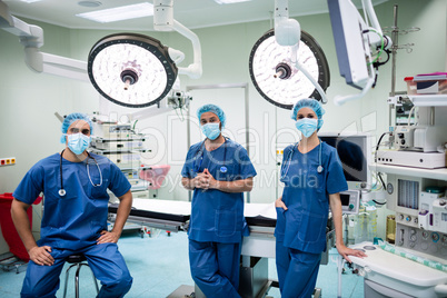 Portrait of surgeons in operation room