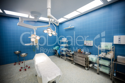 Interior view of operating room