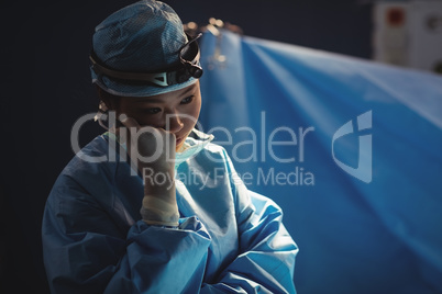 Female surgeon in operation room