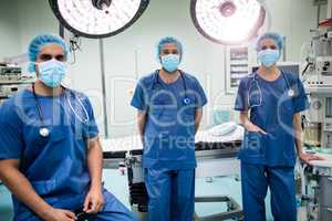 Portrait of surgeons in operation room