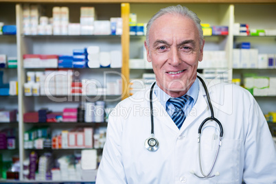 Pharmacist with a stethoscope
