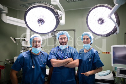 Portrait of surgeons in operation room