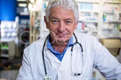 Pharmacist in lab coat