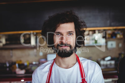 Portrait of male baker smiling